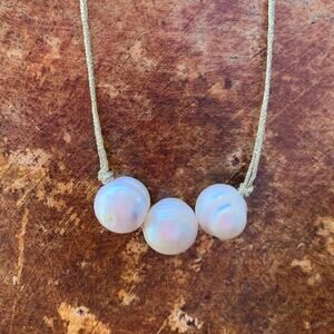 Gold and Freshwater Pearl Necklace